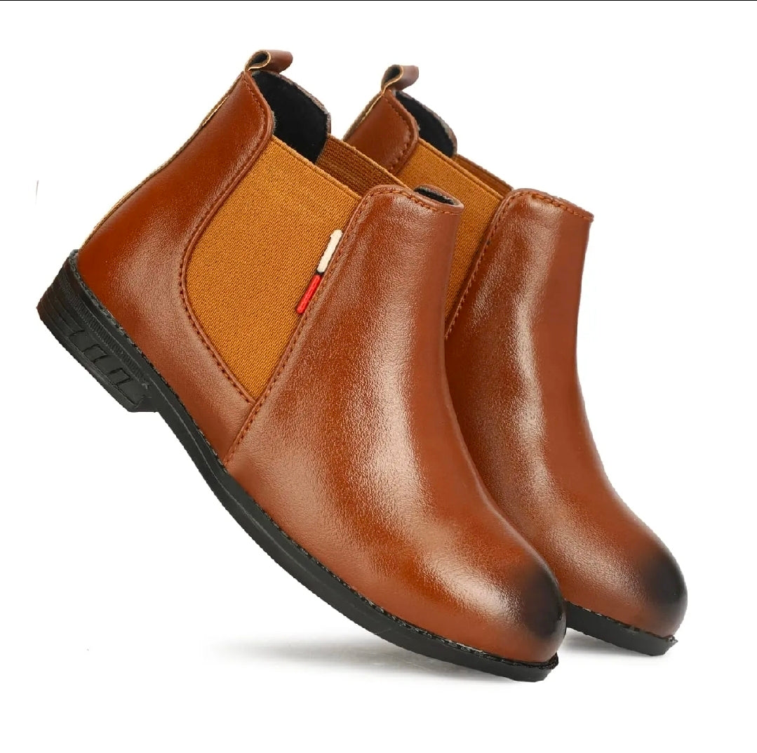 Premium Synthetic Chelsea Boots | Stylish Formal Wear