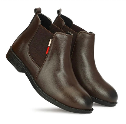Premium Synthetic Chelsea Boots | Stylish Formal Wear