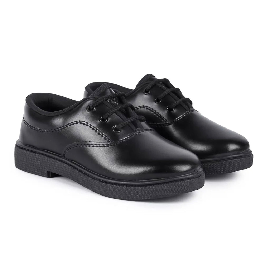 Boys School Shoes | Black Lace Comfortable Daily Wear