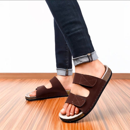 Hand Stitched Leather Slippers for Men | Comfortable Kolhapuri Style Daily Wear