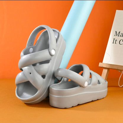 Double Buckle EVA Slides Women | Wholesale Bulk