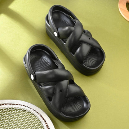 Double Buckle EVA Slides Women | Wholesale Bulk