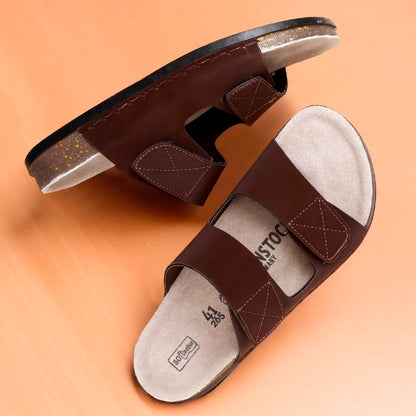 Hand Stitched Leather Slippers for Men | Comfortable Kolhapuri Style Daily Wear
