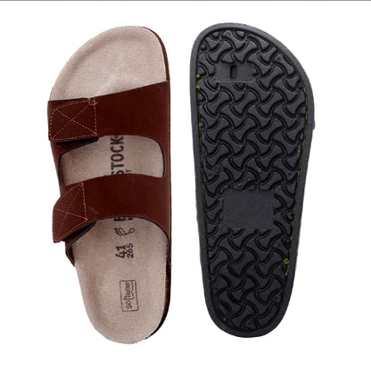 Hand Stitched Leather Slippers for Men | Comfortable Kolhapuri Style Daily Wear