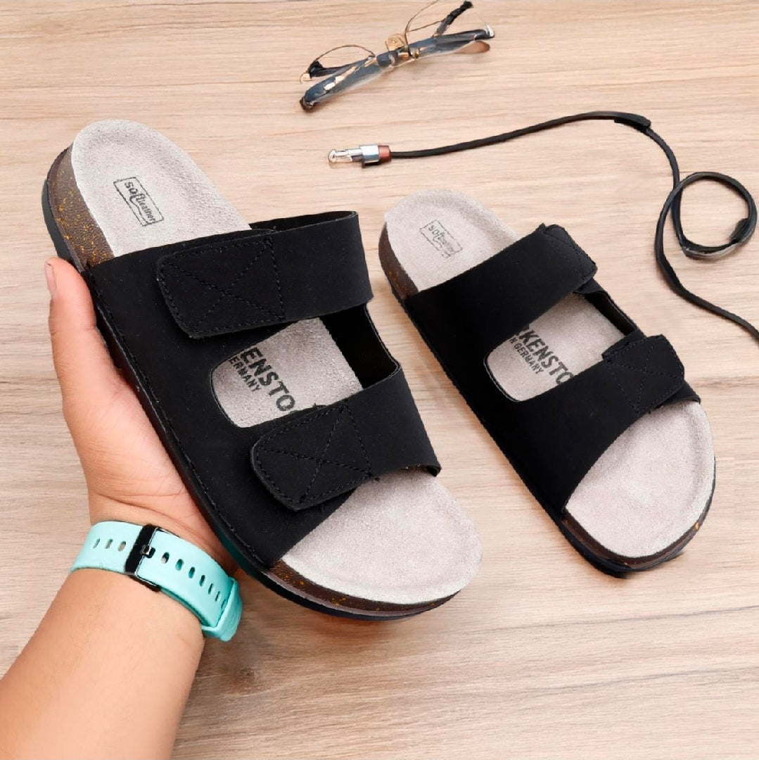 Hand Stitched Leather Slippers for Men | Comfortable Kolhapuri Style Daily Wear