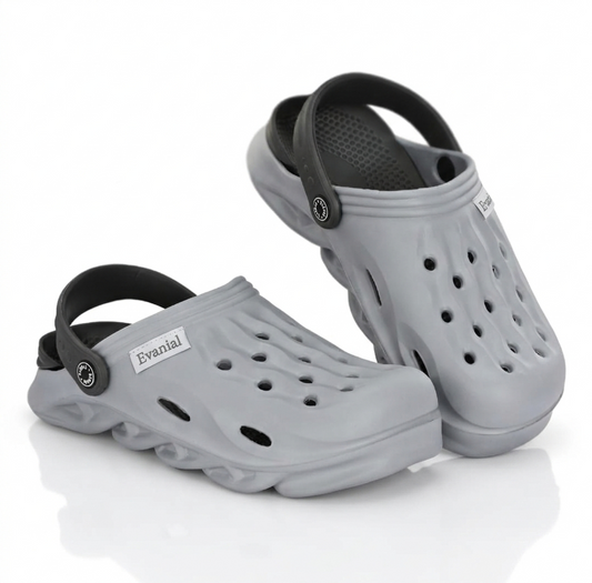 Evanial Mens Double Color EVA Soft Clogs