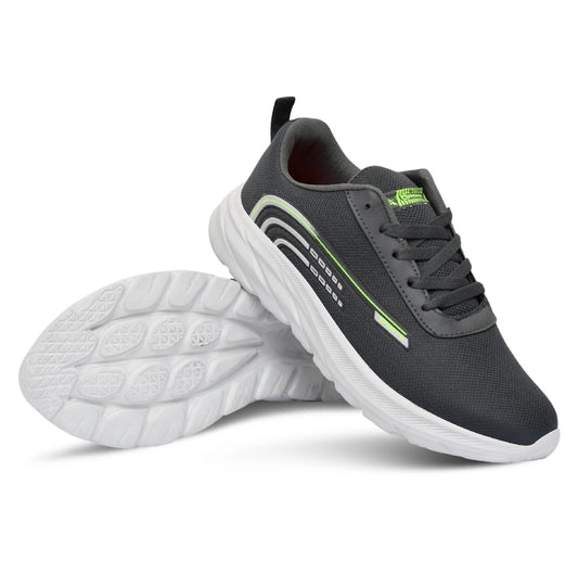Mens Grey Premium | Lightweight Running Training Shoes