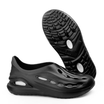 Evanial Mens Stylish Double Color EVA Clogs