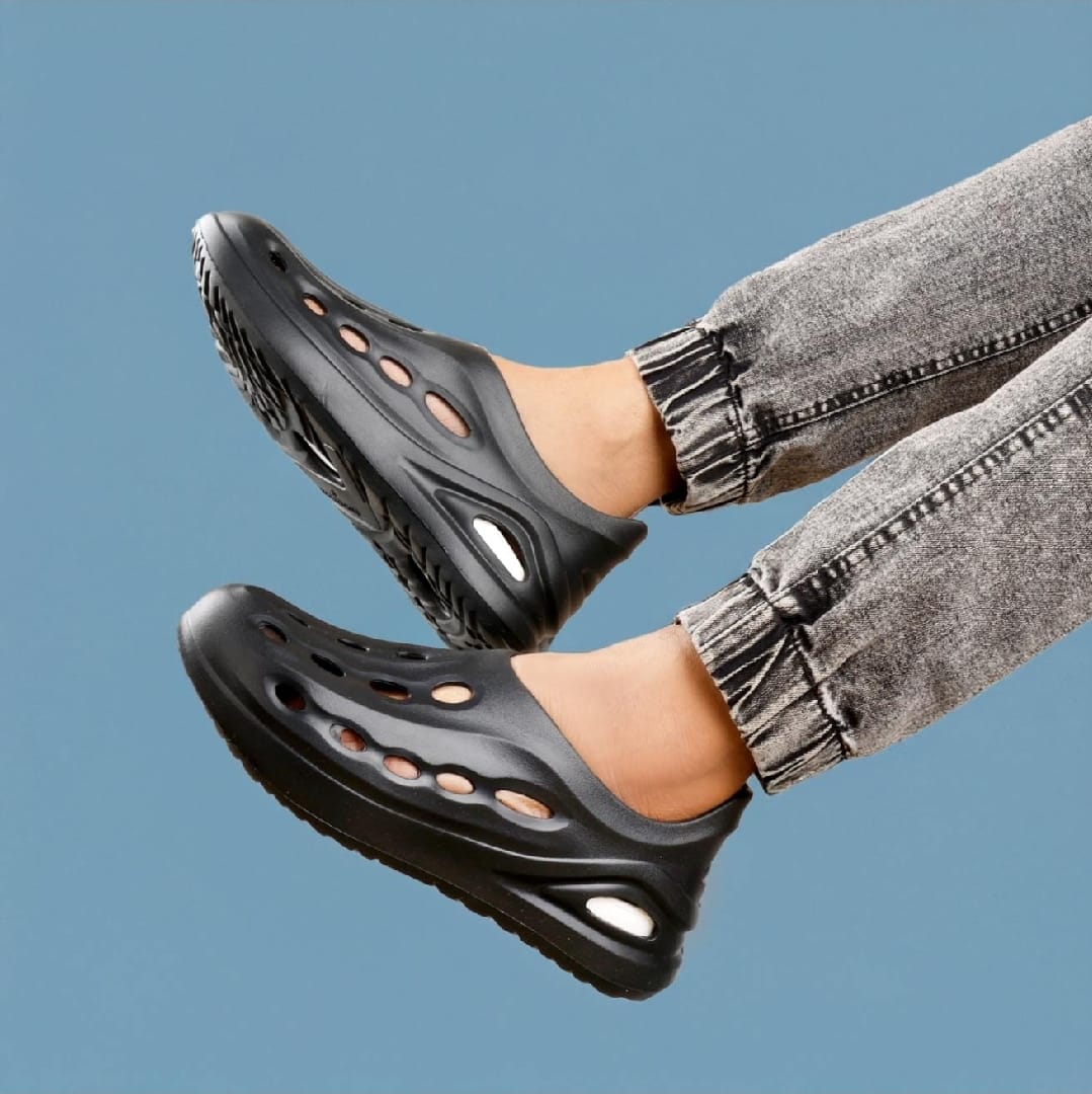 Evanial Mens Stylish Double Color EVA Clogs