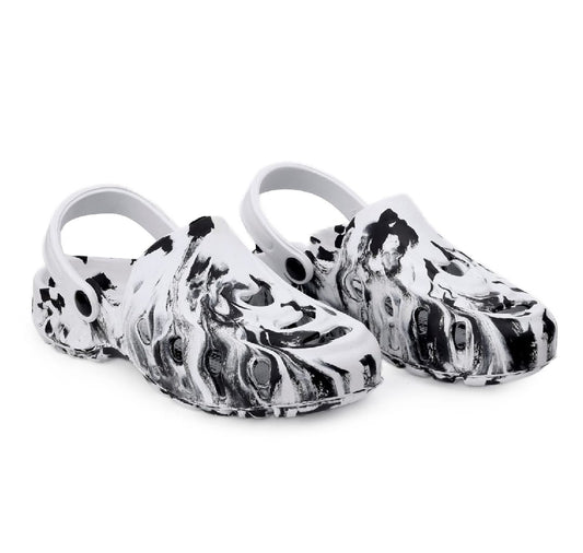 Evanial Mens Marble Pattern EVA Casual Clogs